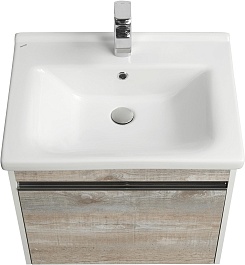 Акватон Тумба с раковиной Капри 60 бетон пайн – фотография-3